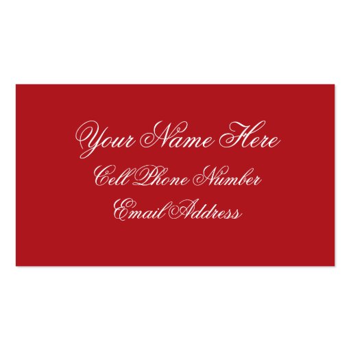TheColorWheel Indian Red Business Card