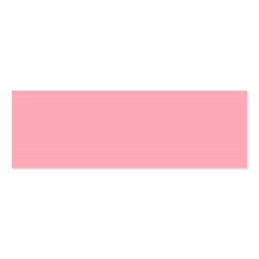 TheColorWheel Light Pink 1 Skinny Profile Card Business Card Template (back side)