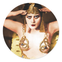 Theda Bara Cleopatra Sticker small by rudyfest Theda Bara Cleopatra Sticker small