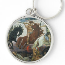 TheFour Horsemen of Apocalypse by Viktor Vasnetsov Key Chain