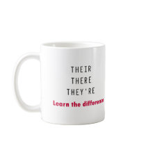 Their There They're Coffee Mug