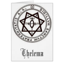 Thelemic Seal of Babalon Greeting Card