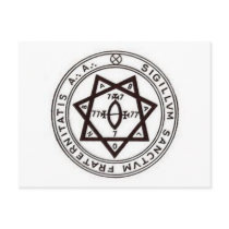 Thelemic Seal of Babalon Post Card