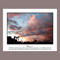 Then God said, "Let there be light"; and ... posters