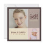 Then Now Modern Block Graduation Party Invitation Then Now Modern Block Graduation Party Invitation