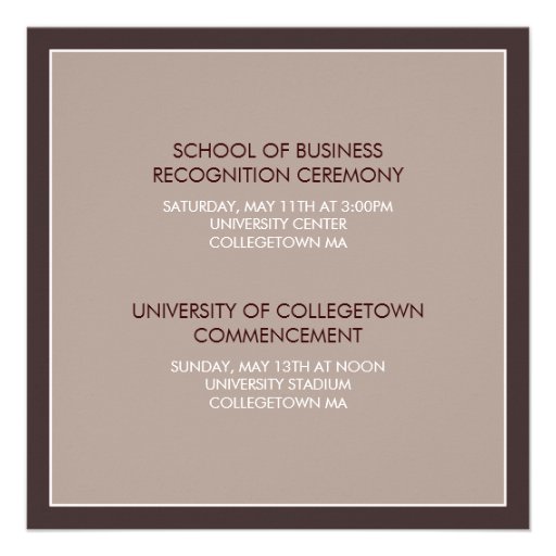 Then Now Modern Block Graduation Party Invitation