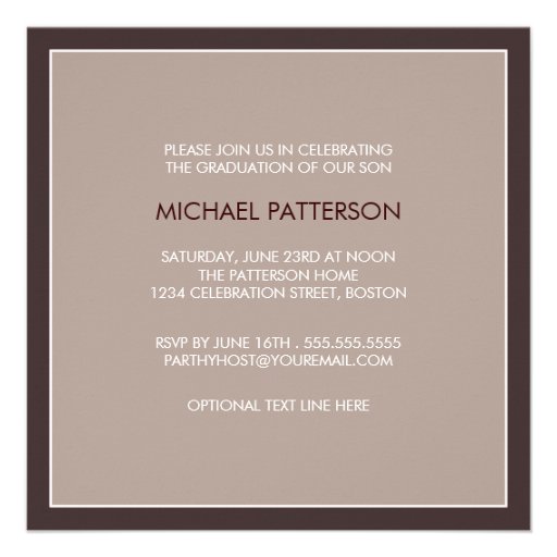 Then Now Modern Block Graduation Party Invitation