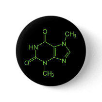 Theobromine Chocolate Molecule Pin
