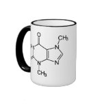 Theobromine Chocolate Molecule mugs