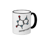 theobromine molecule (chocolate) mug