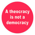 Theocracy stickers by WanderingWomyn Theocracy stickers