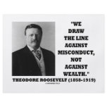 Theodore Roosevelt Against Misconduct Not Wealth Personalized Flyer