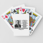 Theodore Roosevelt Dare Mighty Things Quote Bicycle Playing Cards