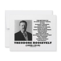 Theodore Roosevelt Dare Mighty Things Triumphs invitations by unfinishedpolis Theodore Roosevelt Dare Mighty Things Triumphs invitations