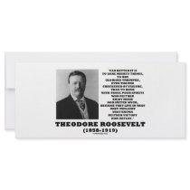 Theodore Roosevelt Dare Mighty Things Triumphs Rack Card Template