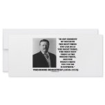 Theodore Roosevelt Decision Right Wrong Thing Custom Rack Cards
