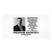 Theodore Roosevelt Despise Bully Coward Voluptuary Picture Card