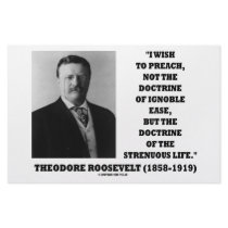 Theodore Roosevelt Doctrine Strenuous Life stationery