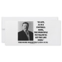 Theodore Roosevelt Life Football Game Hit Line rack cards