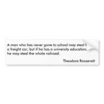 Theodore Roosevelt Quotes 1 bumper stickers