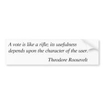 Theodore Roosevelt Quotes 5 bumper stickers