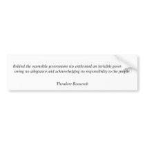 Theodore Roosevelt Quotes 7 bumper stickers