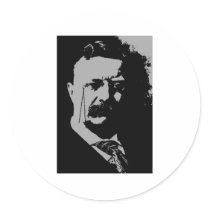 Theodore Roosevelt silhouette stickers by llewsilverhand2 Theodore Roosevelt silhouette stickers