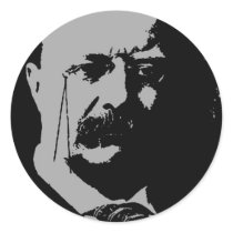 Theodore Roosevelt silhouette stickers by llewsilverhand2 Theodore Roosevelt silhouette stickers