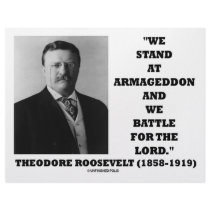 Theodore Roosevelt Stand At Armageddon Battle Lord letterhead