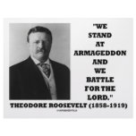 Theodore Roosevelt Stand At Armageddon Battle Lord Letterhead