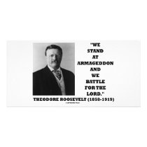 Theodore Roosevelt Stand At Armageddon Battle Lord Picture Card