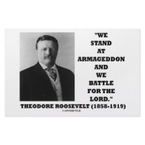 Theodore Roosevelt Stand At Armageddon Battle Lord stationery