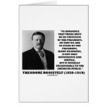 Theodore Roosevelt Treasonable American Public cards