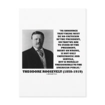 Theodore Roosevelt Treasonable American Public postcards
