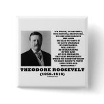 Theodore Roosevelt Waste Destroy Natural Resources Pin
