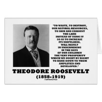 Theodore Roosevelt Waste Destroy Natural Resources cards by unfinishedpolis Theodore Roosevelt Waste Destroy Natural Resources cards