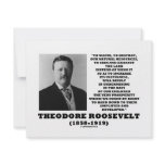 Theodore Roosevelt Waste Destroy Natural Resources Invite