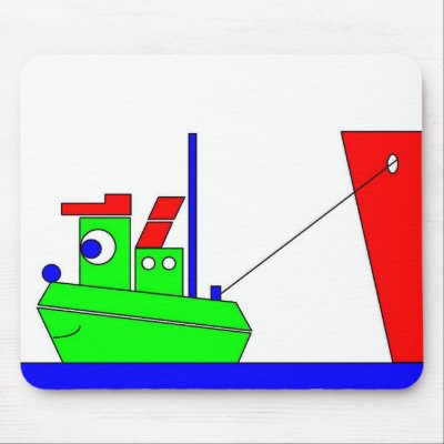 Theophile the Tug - Pulling Mouse Pads by lonvig