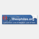 theophiles.org dark blue bumper sticker