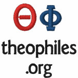 theophiles.org logo embroidered ladies polo shirt