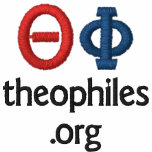 theophiles.org logo embroidered polo shirt