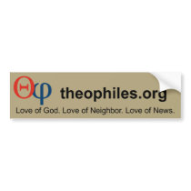 theophiles.org tan bumper sticker bumper stickers