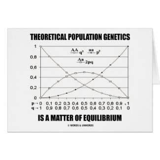 Theoretical Population Genetics Matter Equilibrium card