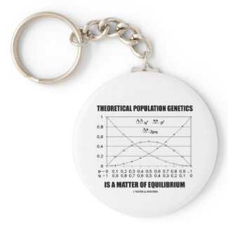 Theoretical Population Genetics Matter Equilibrium keychain