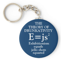 Theory of Drunkativity Keychain