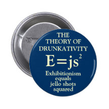 Theory of Drunkativity Pinback Button