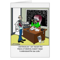 Theory of Relativity & The Tax Code Card