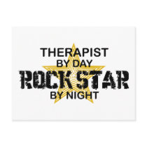Therapist Rock Star by Night Postcards