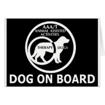 THERAPY DOG ANIMAL ASSISTED ACTIVITIES 1 cards
