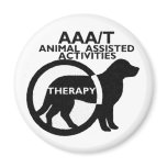 THERAPY DOG ANIMAL ASSISTED ACTIVITIES FRIDGE MAGNET